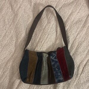 Fossil Multicolor Striped Shoulder Bag